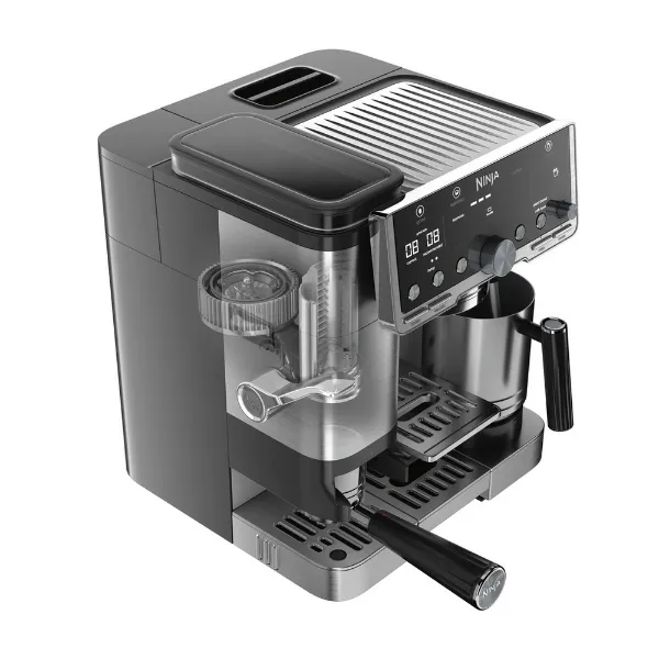 Ninja ES701UK Luxe Café Pro Series Espresso Machine - Black/Stainless Steel_side