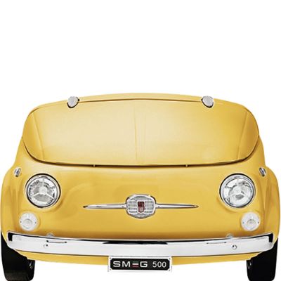 Smeg SMEG500G 50s Retro style FIAT 500 Refrigerator Yellow 