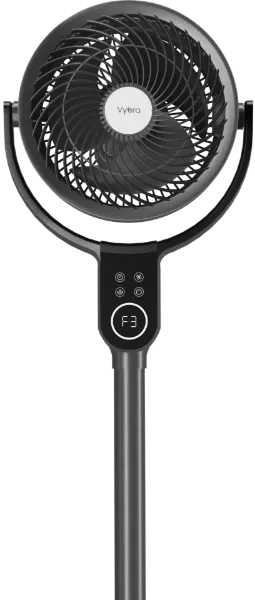 Vybra VS001-OFG Dual Height Tilt & Swing Oscillating Fan - Graphite_front