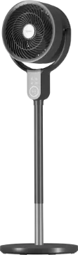 Vybra VS001-OFG Dual Height Tilt & Swing Oscillating Fan - Graphite_facing left Vybra VS001-OFG Dual Height Tilt & Swing Oscillating Fan - Graphite_facing left