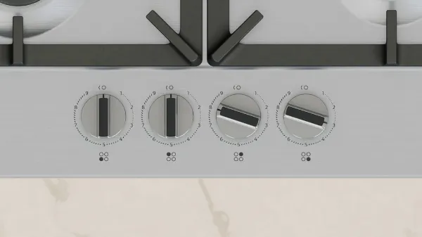 Neff T26CIP8N0 58.2cm Gas Hob - Stainless Steel_controls