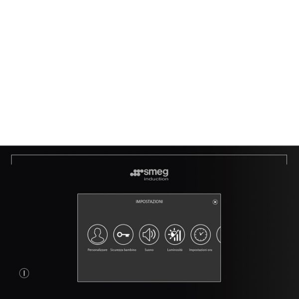 Smeg SIA1963D 90cm AREA Induction Hob Black controls 2