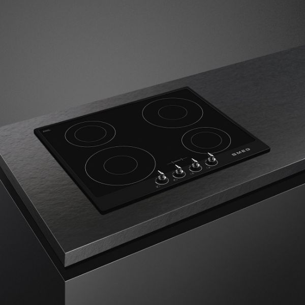 Smeg SI964NM 60cm Victoria Induction Hob with Black frame counter