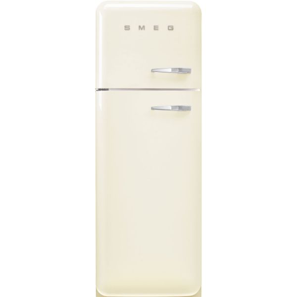 Smeg FAB30LCR5UK 60cm 50s Style Fridge Freezer Left Hand Hinge In Cream_main
