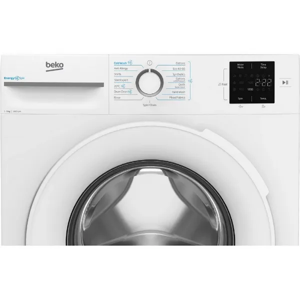 Beko BM3WT3941W 9kg 1400 Spin Washing Machine - White_controls