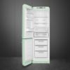 Smeg FAB32LPG5UK 60cm 50s Style Fridge over Freezer Left Hand Hinge In Pastel Green_open