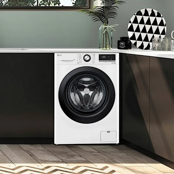 LG F4Y510WBLN1 10kg 1400 Spin Washing Machine - White_kitchen view2