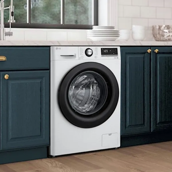 LG F4Y510WBLN1 10kg 1400 Spin Washing Machine - White_kitchen view