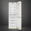 Smeg FAB32RCR5UK 60cm 50s Style Fridge Freezer Right Hand Hinge In Cream_open