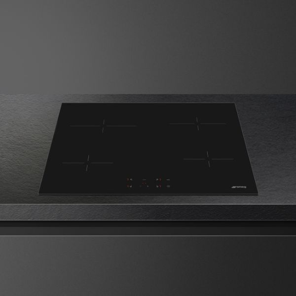 Smeg SE264TD1 60cm 4 Zone Straight Edge Glass Ceramic Hob with Touch counter 2