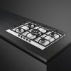 Smeg PX375 73cm Classic Gas Hob Stainless Steel counter 2