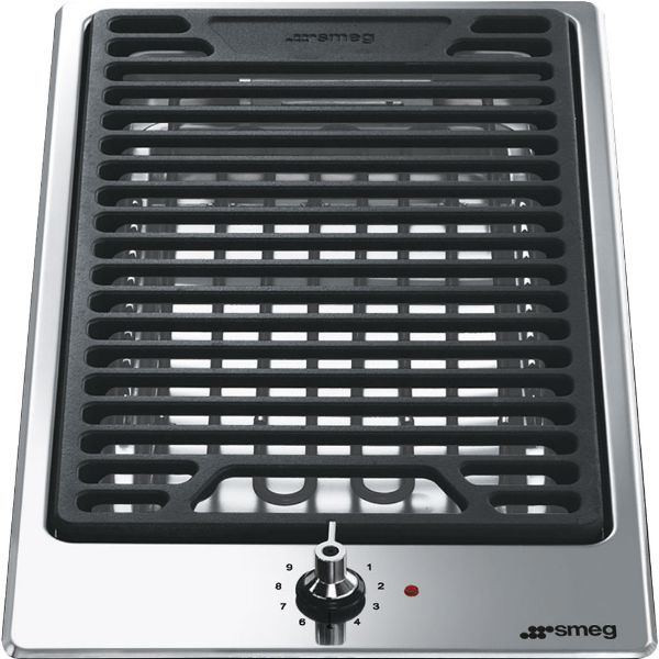 Smeg PGF30B 31cm Domino Classic Lava Stone Grill main
