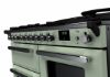 Rangemaster 15153 Estel Deluxe 110 Dual Fuel Range Cooker with Proving Drawer in Mint with Chrome Trim - ESDLO110DFPMNT/CM1_controls