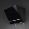 Smeg KV26N 60cm Angled Chimney Hood Black mounted