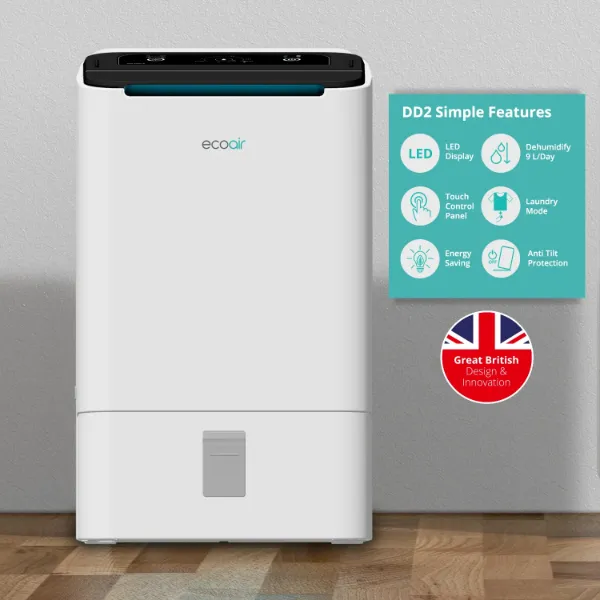 EcoAir DD2 SIMPLE Desiccant Dehumidifier_features
