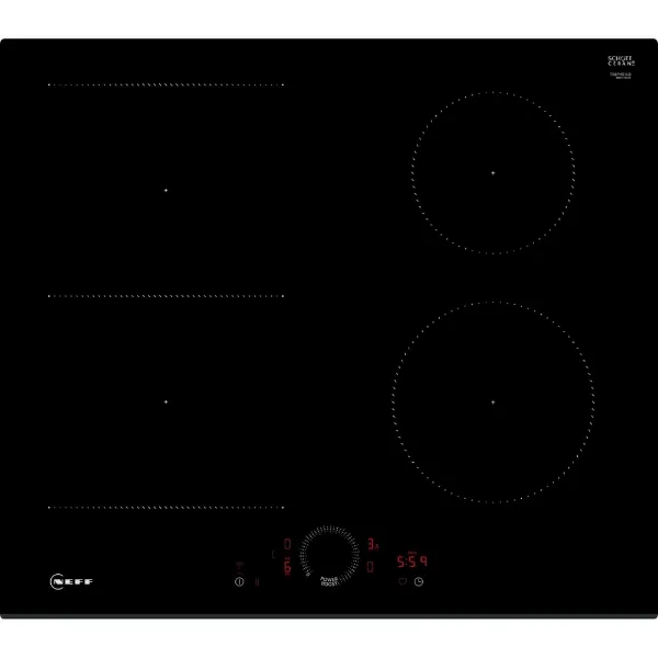 Neff T56FHS1L0KIT 59.2cm Combi Induction Hob with Pan Set - Black_hob