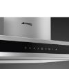Smeg KLTI9L4X 90cm Alta Island Auto-Vent 2.0 Hood Stainless Steel controls