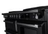 Rangemaster 15197 Estel Deluxe 110 Induction Range Cooker with Proving Drawer in Gloss Black with Chrome Trim - ESDLO110EIPGBL/CM1_controls