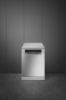 Smeg DF345CQSX 60cm Freestanding Dishwasher with 14 place settings in Stainless steel_ front view fitted
