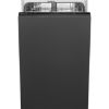 Smeg DI4522 45cm Fully Integrated Slimline Dishwasher In Black _ front view