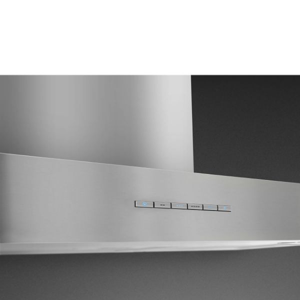 Smeg KBT1200XE 120cm Chimney Hood Stainless Steel controls