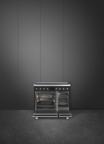 Smeg C92IPMB2 Symphony Classic Full Electric Cooker with Induction Hob_far