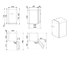 Smeg FAB5RDUJ5 40cm 50s Style Minibar Right Hand Hinge In Union Jack_dimensions