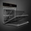SOP6604TPNR 60cm Dolce Stil Novo Pyrolytic Oven with VIVOScreen Copper opening