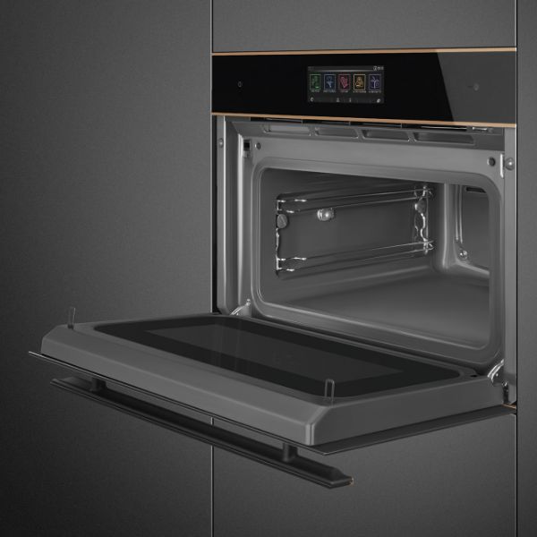 SO4606WAPNR Compact 45cm Dolce Stil Novo Omnichef Wi-Fi Oven Copper open 