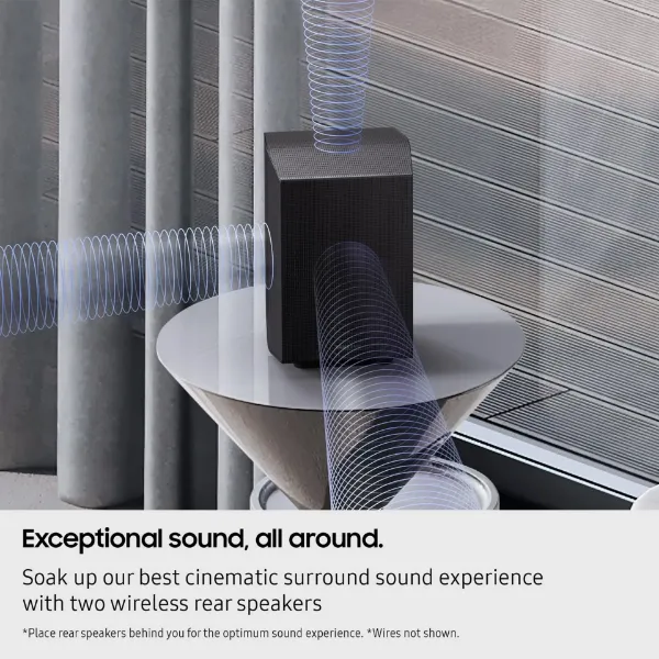 Samsung HW-Q990F/XU 11.1.4ch Q-Series Soundbar with Subwoofer & Rear Speakers - Titan Black_sound 2