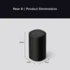 Sony SARS8.CEJ  Home Theatre / Wireless Rear Speakers - Black_dimensions
