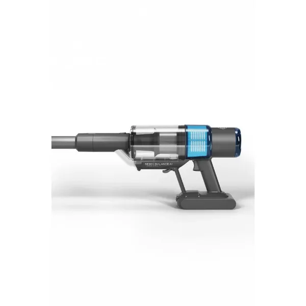 Sebo 95001GB Balance A1 Cordless Stick Vacuum - 48 Minutes Run Time - Basalt Grey/Blue_handheld front
