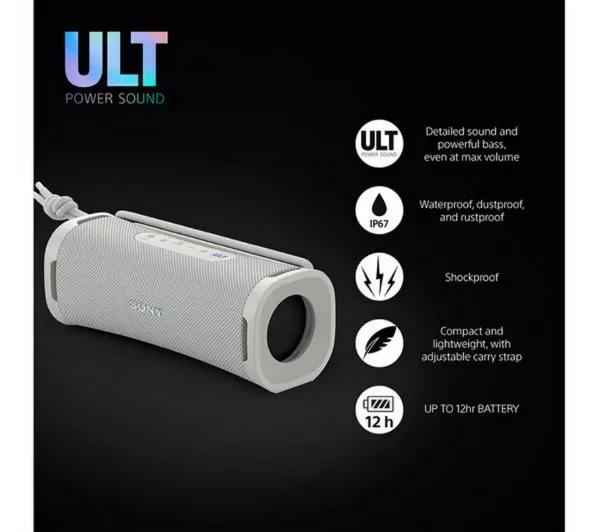 Sony SRSULT50W.CE7 Wireless Bluetooth Portable Speaker - Off White_properties