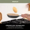 Ninja CW95000UK Cookware 5-Piece Set - Apricot & Grey_ceramiclock technology