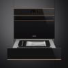 Smeg SBC4604WNR 45cm Dolce Stil Novo Blast Chiller in Black Glass open