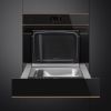 Smeg SBC4604WNR 45cm Dolce Stil Novo Blast Chiller in Black Glass open 2