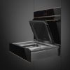 Smeg SBC4604WNR 45cm Dolce Stil Novo Blast Chiller in Black Glass open 3