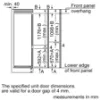 Bosch KIV87VSE0G Series 4 Integrated Fridge Freezer_door dimensions
