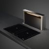 Smeg KDD60VXE-3 60cm Island Downdraft Hood Stainless Steel and Black Glass main 2