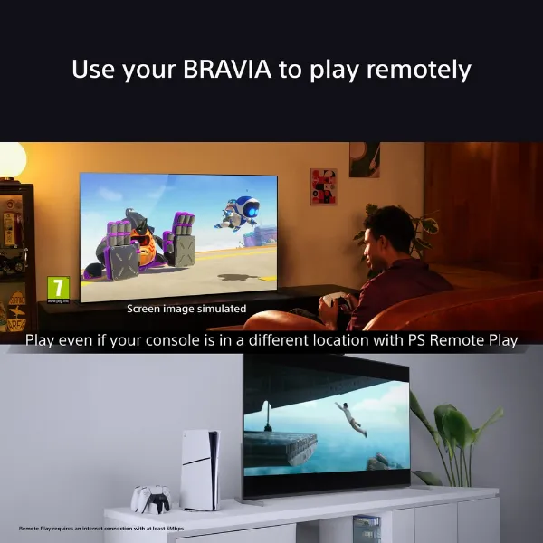 Sony K43S38BP.UKA 43" 4K HDR Google TV_remotely