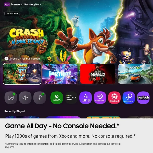 Samsung UE85U8020FKXXU 85" 4K Crystal UHD Smart TV_games