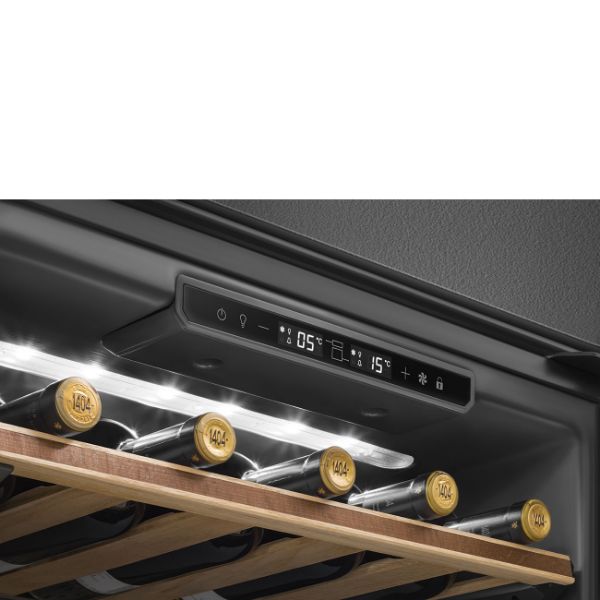 Smeg CVI629NR3 60cm Height Dolce Stil Novo Wine Cooler Reversible Hinge controls