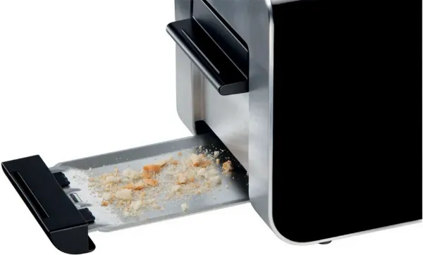 Bosch Styline TAT8613NGB 2 Slice Toaster -Black_crumb tray
