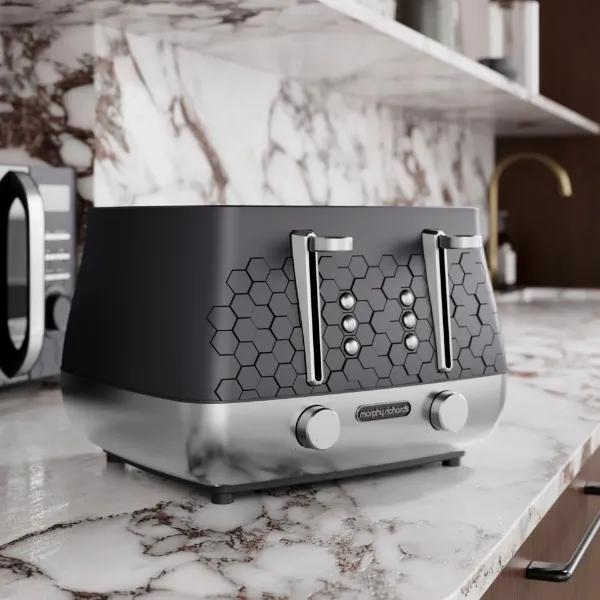 Morphy Richards 243020 Cassini 4-Slice Toaster Moonless Night - Black_main