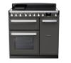 Rangemaster 15028 Estel Deluxe 90 Induction Range Cooker in Slate with Chrome Trim - ESDL90EIPSLT/CM1_main