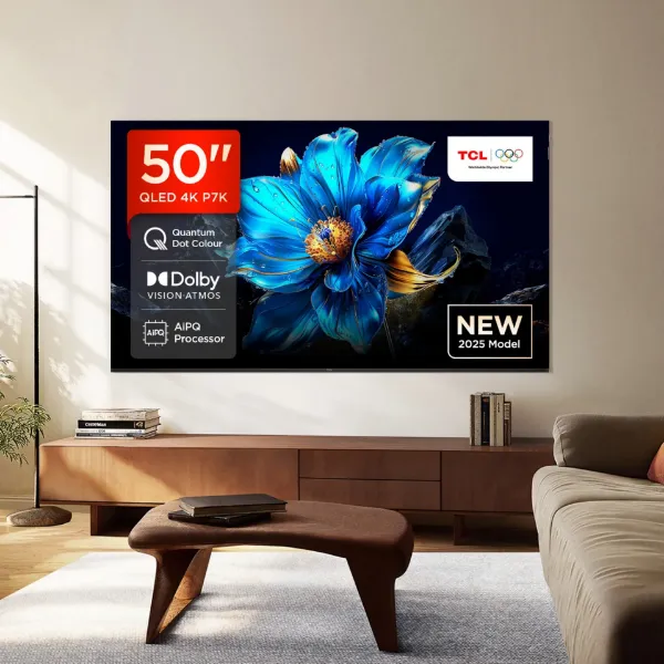 TCL 50P7K-UK 50" 4K QLED Direct LED HDR Google TV_front