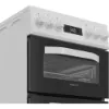 Hotpoint HDE5VDCW 50cm Electric Double Cooker with Ceramic Hob - White_controls