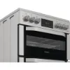 Hotpoint HDE6VDCAX 60cm Electric Double Cooker with Air Fry - Stainless Steel_knobs