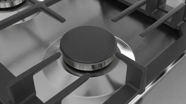 Bosch PCP6A5B90 60cm Series 6 Gas Hob in Stainless Steel hob