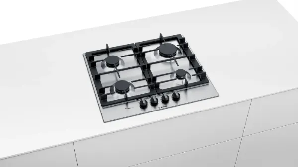 Bosch PCP6A5B90 60cm Series 6 Gas Hob in Stainless Steel main 2